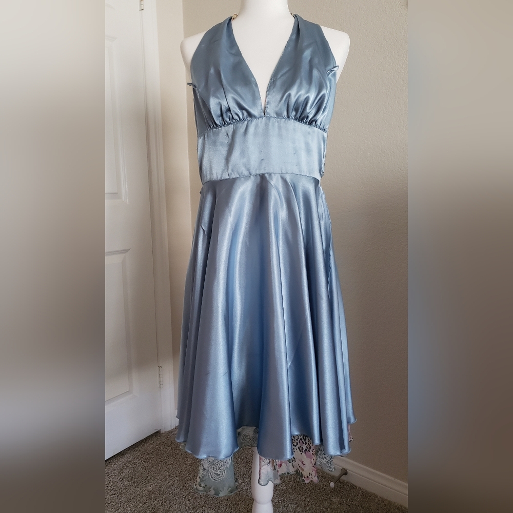 DRESSBARN LINED HAULTER SUMMER DRESS IN SIZE 4 - Picture 7 of 11